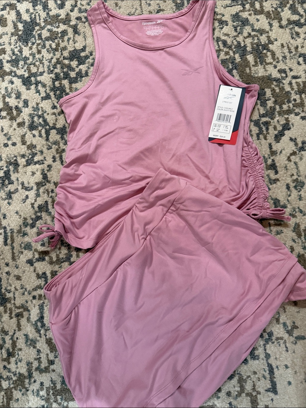 Reebok Pink Tank Top and Matching Skort Active Set